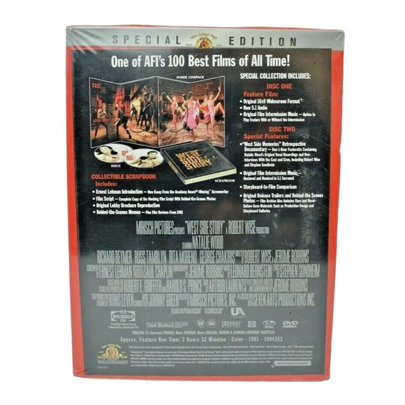 West Side Story DVD, 2009, 2-Disc Set, Special Edition and Scrapbook (New) - Picture 2 of 6